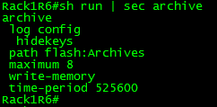 Archive configuration